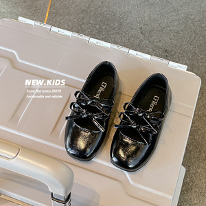 Kids Girl <b>Shoes</b> Princess <b>Soft</b> Bottom Casual Ballet Dance Leather Bow Kids Princess <b>Shoes</b> Baby Girls <b>Shoes</b> for Party - Product Image 5