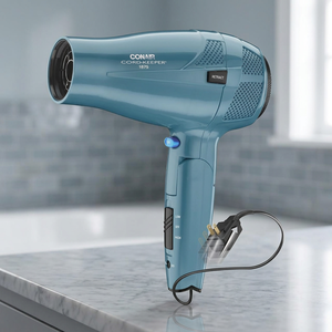 Secador de Pelo Conair de Cerámica y Turmalina con Mango Plegable y Cable Retráctil, 1875W, Azul, Secador de Viaje - Product Image 3
