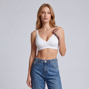 <span class=keywords><strong>Reggiseno</strong></span> Bralette <span class=keywords><strong>Senza</strong></span> <span class=keywords><strong>Ferretto</strong></span> con Scollo Profondo a V, Imbottito, <span class=keywords><strong>Senza</strong></span> Cuciture, in Gel, Design <span class=keywords><strong>Nuovo</strong></span> Colore Rosa Leopardato, Comodo per Tutti i Giorni - Product Image 5