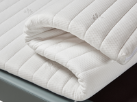 Surmatelas en mousse mince haute densité avec fermeture éclair, emballage sous vide pour chambre à coucher et mobilier de maison