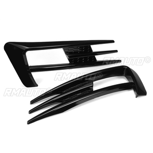 Une paire de garnitures de protection en ABS pour feux antibrouillard avant de voiture, style 'eyebrow' et 'wind knife', pour VW Golf MK7 2014 2015 2016 2017 - Product Image 2