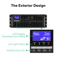 OEM/ODM HV 3-Phasen 15KVA Professionelle Online-USV mit Reiner Sinuswelle und Langer Laufzeit, Notstrombatterie für Telekommunikation/Medizin/Datencenter