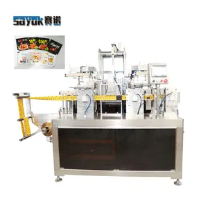 Automatic Disposable PE Gloves Folding Packing Machine Packaging Line 1 Pair Bag Four Side Seal Packing Machine