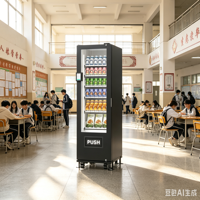 Máquina Expendedora Inteligente con Pantalla Táctil de 8 Pulgadas, 36 Canales Refrigerados, Gestión Basada en la Nube y Sistema de Pago sin Efectivo