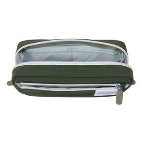 Estuche para Lápices de PVC Verde con Cierre de Cremallera y Parche de Marca, Bolsa de Papelería Tamaño A5, Diseño Personalizable para la Escuela o la Oficina - Product Image 4
