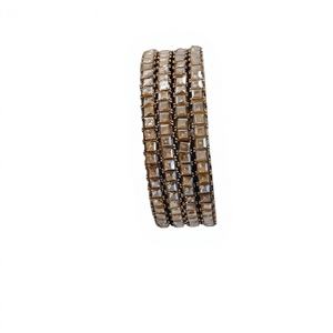 Ensemble de bracelets de luxe en tungstène plaqué or multicolores, cadeau de mariage indien, pour les femmes, à porter lors de fêtes - Product Image 1