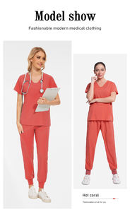 Calidad Unisex Hot Area Stretch Scrubs Pantalones largos rectos Colorido conjunto <span class=keywords><strong>de</strong></span> uniforme <span class=keywords><strong>de</strong></span> hospital para ropa <span class=keywords><strong>de</strong></span> <span class=keywords><strong>trabajo</strong></span> <span class=keywords><strong>de</strong></span> salón <span class=keywords><strong>de</strong></span> belleza - Product Image 6