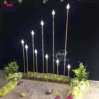 Centre de Table à fleurs en métal cristal, décoration or pour Table de mariage fer impression numérique romantique personnalisée 1 couleur 1kg