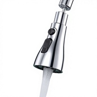Dispositif anti-éclaboussures pour robinet de lavabo de cuisine, adaptateur de pommeau de douche à taille étroite, extension allongée, dispositif moussant