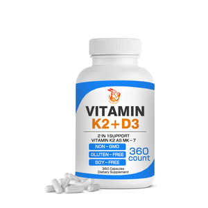 Capsules de Vitamine K2 D3 à Marque Privée OEM Sans Gluten pour des Os Sains et l'Amélioration du Système Immunitaire - Product Image 1