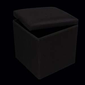 Modern Stool Living Room Furniture <b>Storage</b> Box Fabric Stainless Steel Bamboo Highest Quality Sample Available Stools Counter - Product Image 3