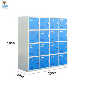 <span class=keywords><strong>Casier</strong></span> de sécurité moderne à 16 portes en métal et acier, petits compartiments, armoires de rangement pour supermarché, salle de sport et piscine - Product Image 3