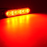 Feu stroboscopique à montage en surface à 6 LED, homologué E-mark, IP6K9K, 12V 24V, synchronisation alternative, lampe de sécurité pour véhicule