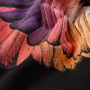 Sweat-shirt col rond Marcelo Black Burlon avec imprimé ailes dégradées, motif ailes classique et emblématique, en molleton de coton, streetwear, pull-over - Product Image 3
