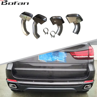 Accessoires de voiture X5 tuyau arrière en acier inoxydable de Style carré pour BMW X5 F15