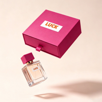 Coffret Cadeau Vide pour Huiles Essentielles et Parfums, Boîte de Rangement Carrée Unique en Velours Rouge, Ensemble d'Emballage Personnalisé avec Insert Cassette en Carton Couché UV