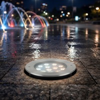 Lampes LED pour piscine LanVol, éclairage sous-marin IP68 en acier inoxydable, lumière souterraine portable pour jardin/aménagement paysager