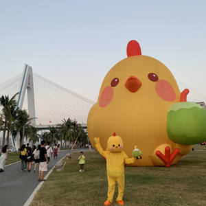 Gonfiabili pubblicitari in Pvc <span class=keywords><strong>Costume</strong></span> da pollo Waha personalizzabile pubblicità pollo - Product Image 3