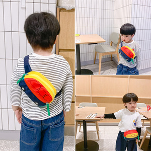 Bolsos cruzados de cintura para niños con cremallera, diseño de almohada, estilo moderno y lindo de dibujos animados, para la escuela y actividades al aire libre. - Product Image 1