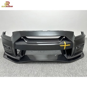 กันชนหน้าคาร์บอนไฟเบอร์ครึ่งชิ้น สไตล์ Nismo MY17 พร้อมลิ้นกันชนหน้า สำหรับรถยนต์นิสสัน GTR R35 ปี 2008-2019 - Product Image 2
