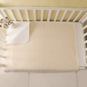 <span class=keywords><strong>Matelas</strong></span> à <span class=keywords><strong>langer</strong></span> respirant pour bébé, surface en coton, protection de <span class=keywords><strong>matelas</strong></span> réutilisable et anti-fuite pour tout-petits, soins menstruels - Product Image 1