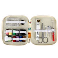 Kit de couture portable DIY en plastique durable pour la maison, avec panier de rangement pour accessoires et fils, pour machine à coudre point noué
