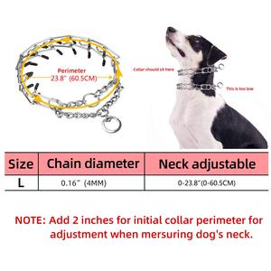 In Stock Adjustable <strong>Training</strong> Stainless Steel <strong>Prong</strong> <strong>Collar</strong> for Dog - Product Image 3