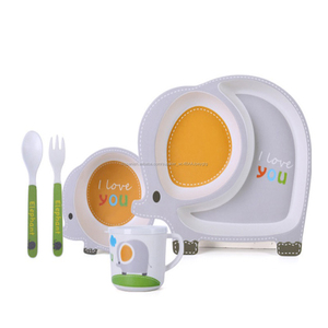 la cena de los niños usando Niño de dibujos animados de alimentación estancia dividido regalo los niños vajilla - Product Image 1