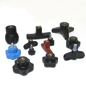 Plastic Nylon Knob Star Handle Nut Screw Ball Knob Mechanical Spherical Tighten Wing Knob Handle