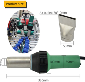 Nouveaux produits LK-708A – Pistolet de soudage TPO PVC à chauffage rapide 3400W, souffleur d'air chaud EVA HDPE, pistolet de rétraction thermique avec sortie d'air à tube plus large - Product Image 6