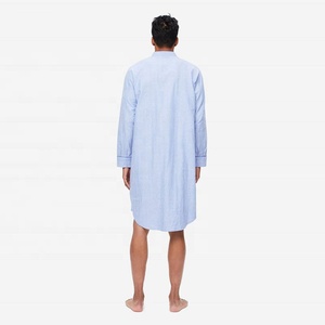 <span class=keywords><strong>Camicia</strong></span> da <span class=keywords><strong>notte</strong></span> da <span class=keywords><strong>uomo</strong></span> in cotone organico Eco Friendly abbigliamento da salotto da <span class=keywords><strong>uomo</strong></span> a manica lunga sostenibile - Product Image 2