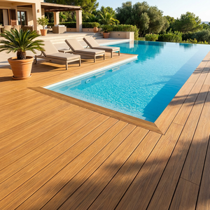 Suelo Exterior Moderno de WPC - Impermeable, Antideslizante, Ecológico, Fácil de Instalar para Balcones, Pasillos, Patios y <span class=keywords><strong>Piscinas</strong></span> - Product Image 3