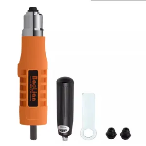 Upgrade Plastic Rivet Gun Adapter Cordless Electric Pull Rivet Nut Gun Adapter Insert Nut Tool Riveter Head Kit 2.4mm-4.8mm