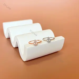 Dylam 2022 arrivals 925 silver finger ring sterling rings woman engagement jewelry rose gold vermeil custom boat anchor ring