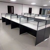 Bureau cubique moderne poste de travail 2 4 6 8 personnes meuble cloison en verre centre d'appels bureau