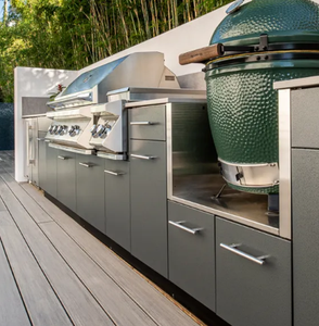 waterproof stainless steel kitchen cabinet for outdoor kitchen with BBQ