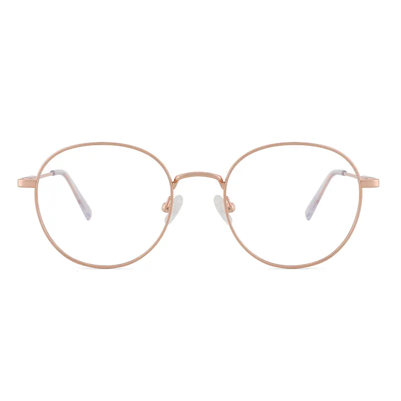 YC-Gafas de Metal con bloqueo de ojo de gato para hombre y mujer, anteojos con bloqueo de luz azul, a la moda, para ordenador óptico, con montura elegante