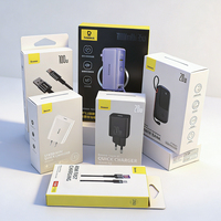 Boîte en carton personnalisée avec logo pour support de téléphone de voiture, chargeur sans fil, câble, emballage d'appareils électroniques