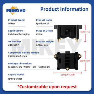 Bobine d'allumage moteur MIKEY 24535357 pour Haima <span class=keywords><strong>Wangzi</strong></span> Jinbei Haishi Chery Karry Youya, pièces automobiles de haute qualité LJ465Q-2ANE6 4G20B - Product Image 3