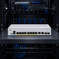 Commutateur Ethernet géré C1300-8MGP-2X, 8 ports PoE Plus, 2 ports 10G SFP Plus, certifié IEEE 802.3, réseau d'entreprise original