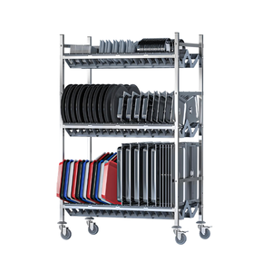 <span class=keywords><strong>Chariot</strong></span> <span class=keywords><strong>de</strong></span> rangement à <span class=keywords><strong>3</strong></span> niveaux en acier inoxydable pour cuisine avec bac <span class=keywords><strong>de</strong></span> récupération des eaux - Product Image 5