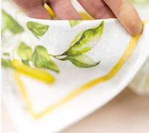 Panno stampato per sacco di farina 100% strofinaccio per la pulizia di lino di cotone - Product Image 5