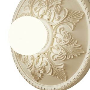 โคมไฟติดผนังสไตล์ฝรั่งเศสแบบมินิมอลสีครีม ดีไซน์เนอร์ออกแบบ สำหรับทางเข้า โถงทางเดิน และผนังตกแต่ง - Product Image 3