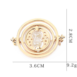 映画ハリー・タイムターナーブローチ金属合金ジュエリー金メッキアクセサリークラシック映画シリーズブローチ - Product Image 5