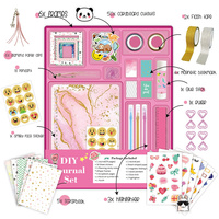 Set de Diario DIY de Lujo para Niños, Ecológico, Resistente a los Rayos UV, Impermeable, Duradero y Reutilizable, con Pegatinas de Cartón - Idea de Regalo para Adolescentes