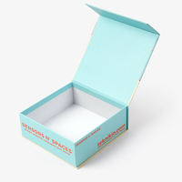 Boîtes cadeaux magnétiques pliables en carton biodégradable avec impression personnalisée à l'encre de soja, pour cadeaux de graduation, d'anniversaire, de mariage, et rangement