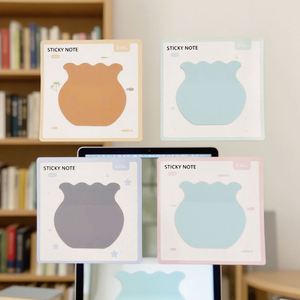 Notas Autoadhesivas con Forma de Pecera, Material PET de Alta Calidad, Personalizables, Lindas, 12*11.5cm, para Oficina, Escuela, Vacaciones - Product Image 1