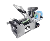 Étiqueteuse de bouteilles en plastique semi-automatique à grande vitesse et étiqueteuse de bouteilles rondes avec codage de date
