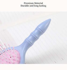 Escova de Cabelo Plástica Mini Baby <span class=keywords><strong>Round</strong></span> Detange Personalizada de Alta Qualidade para Massagem Profissional com Logo - Product Image 6