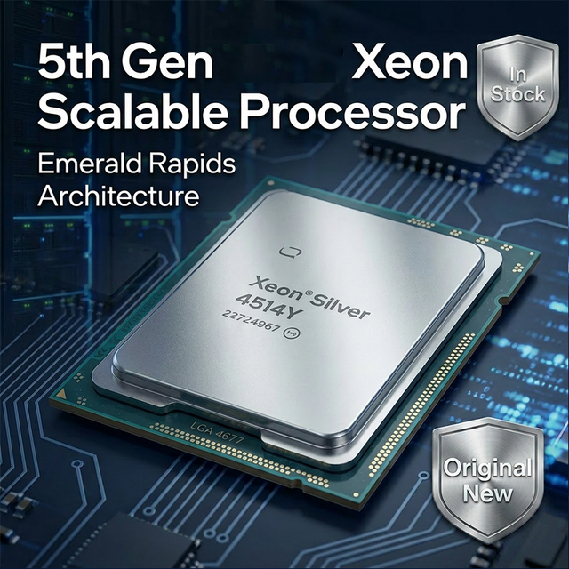 Xeon Silver Clean Pulled CPU 4514Y LGA 4677 ( 16C / 32T 2.0 GHZ ) 150W Enterprise Server CPU Processor